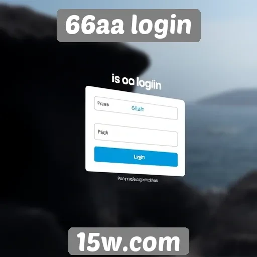 Acesso ao 66aa login e seus principais recursos